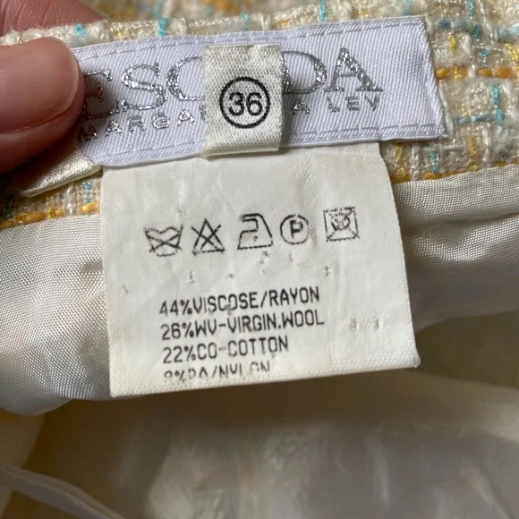 Vintage 1980s Escada Tweed Skirt Suit Co-Ord Set - Picture 14 of 16